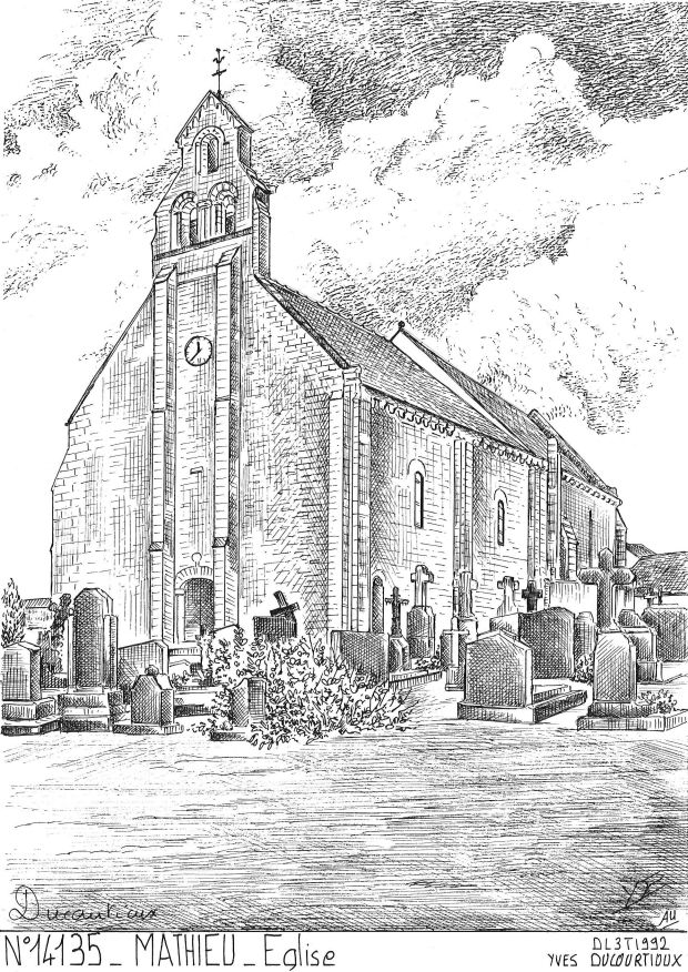 N 14135 - MATHIEU - église