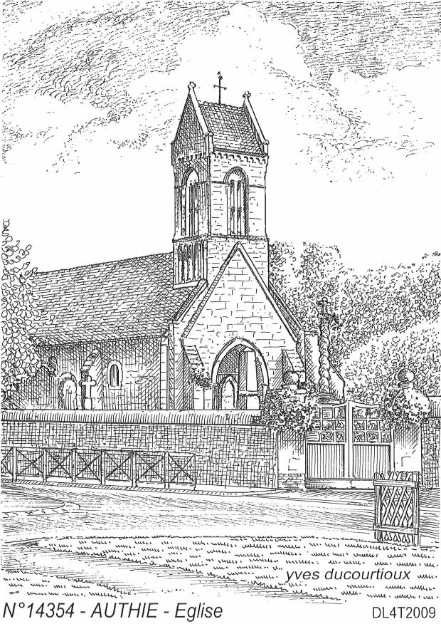 N 14354 - AUTHIE - église