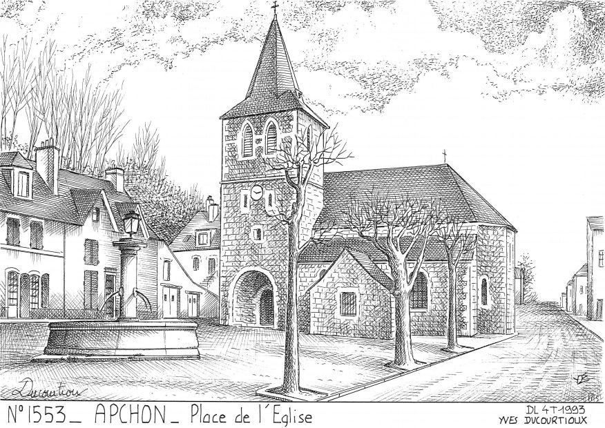 N 15053 - APCHON - place de l glise