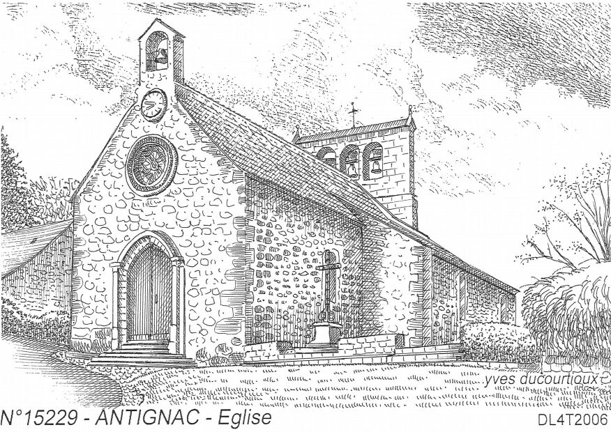 N 15229 - ANTIGNAC - �glise