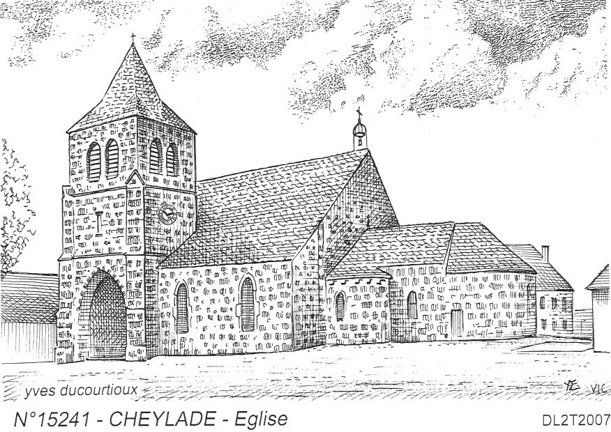 N 15241 - CHEYLADE - église