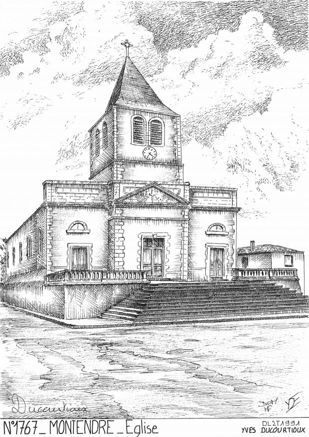N 17067 - MONTENDRE - église