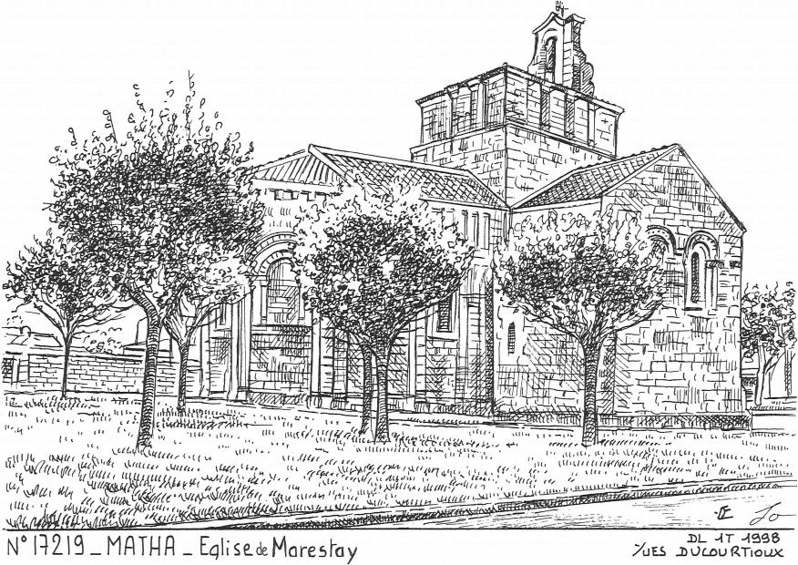 N 17219 - MATHA - église de marestay