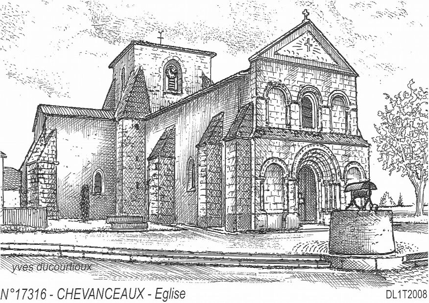N 17316 - CHEVANCEAUX - église