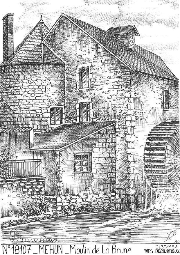 N 18107 - MEHUN SUR YEVRE - moulin de la brune