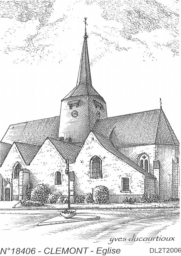 N 18406 - CLEMONT - église