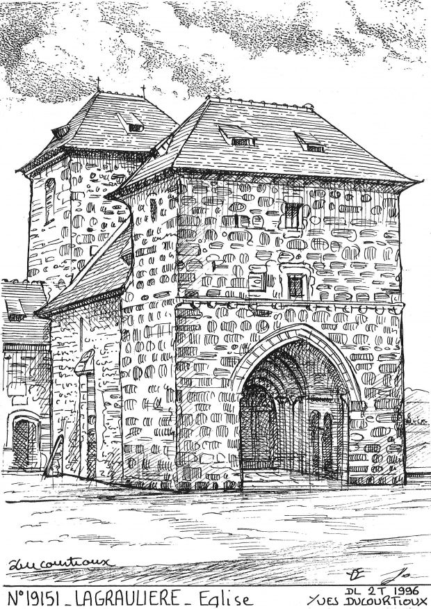 N 19151 - LAGRAULIERE - église