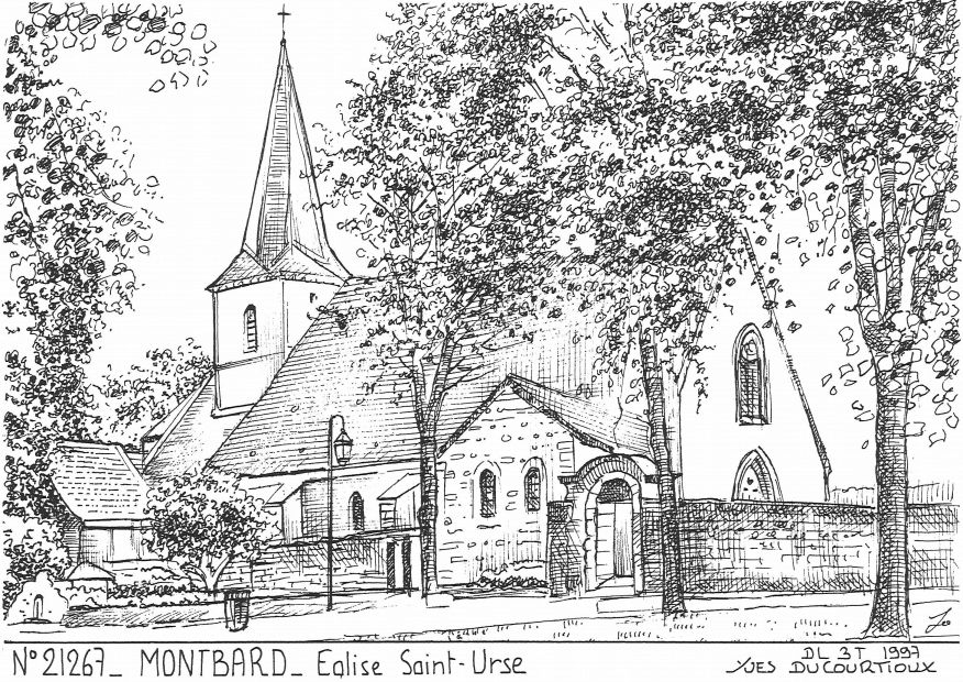 N 21267 - MONTBARD - église st urse