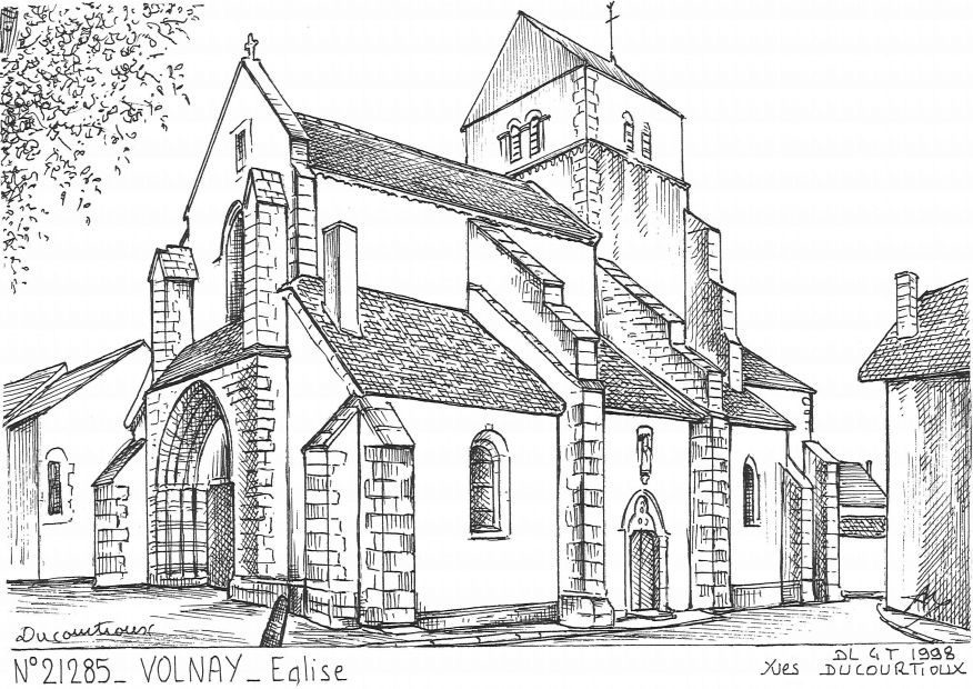 N 21285 - VOLNAY - �glise