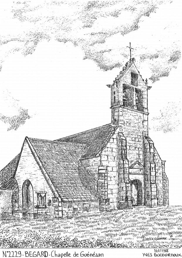 N 22029 - BEGARD - chapelle de gu�n�zan