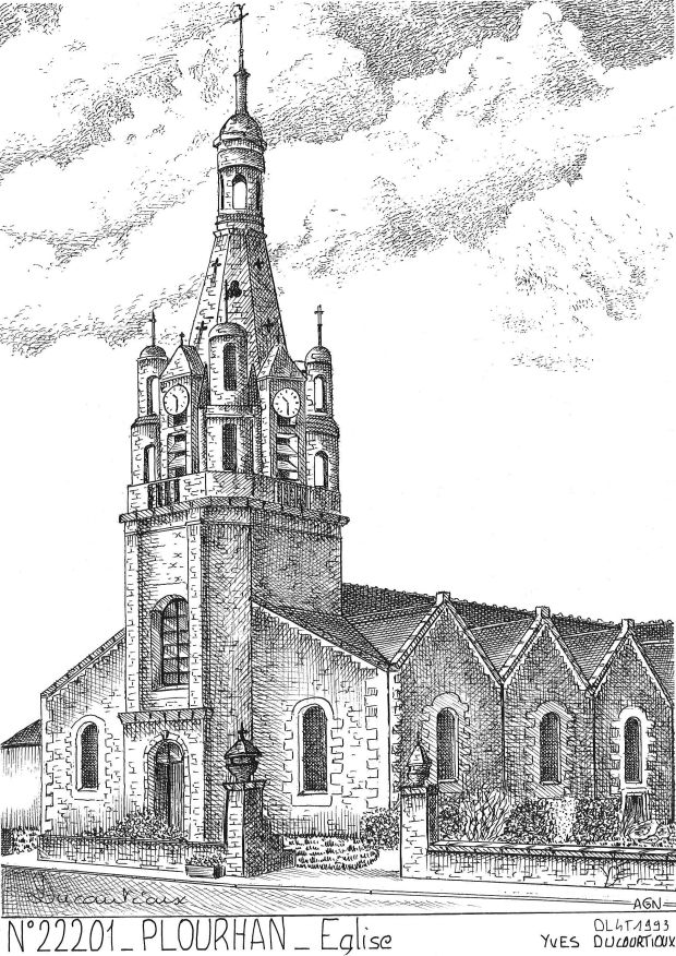 N 22201 - PLOURHAN - église
