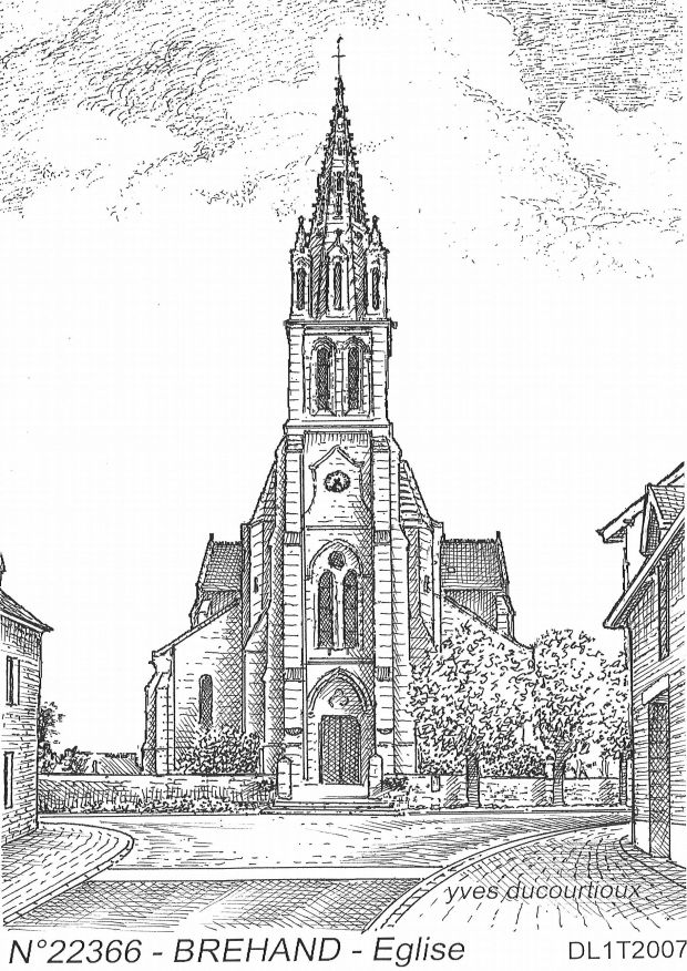 N 22366 - BREHAND - église