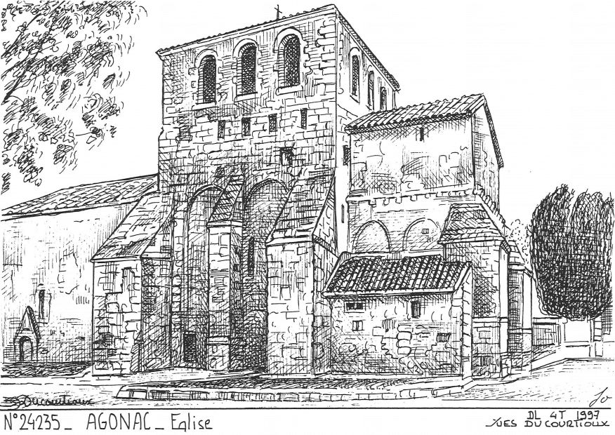 N 24235 - AGONAC - �glise