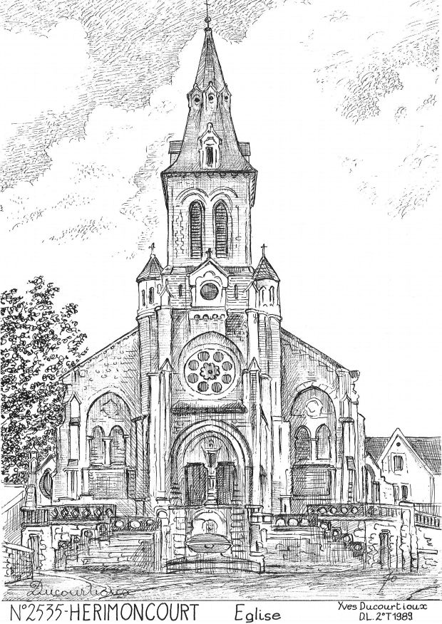 N 25035 - HERIMONCOURT - église