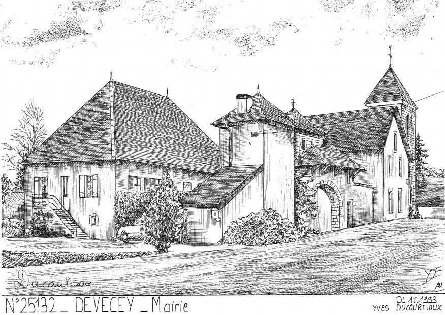 N 25132 - DEVECEY - mairie