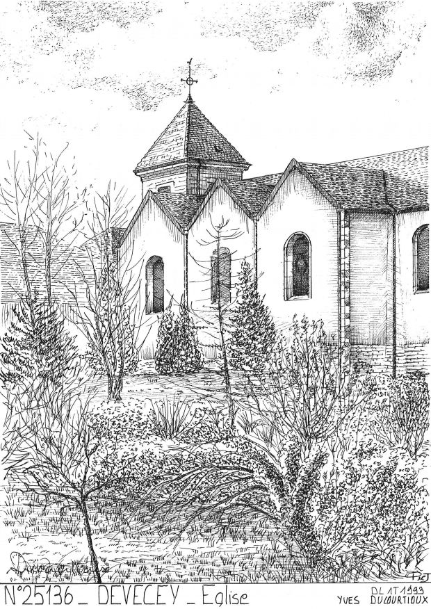 N 25136 - DEVECEY - église