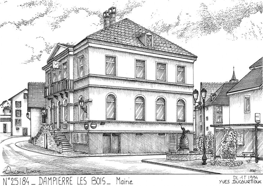 N 25184 - DAMPIERRE LES BOIS - mairie