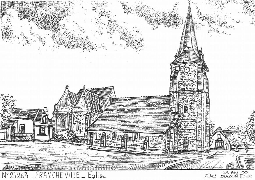 N 27263 - FRANCHEVILLE - église