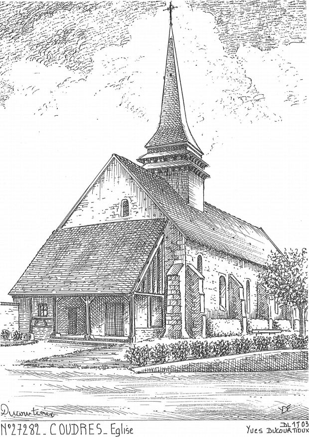 N 27282 - COUDRES - église