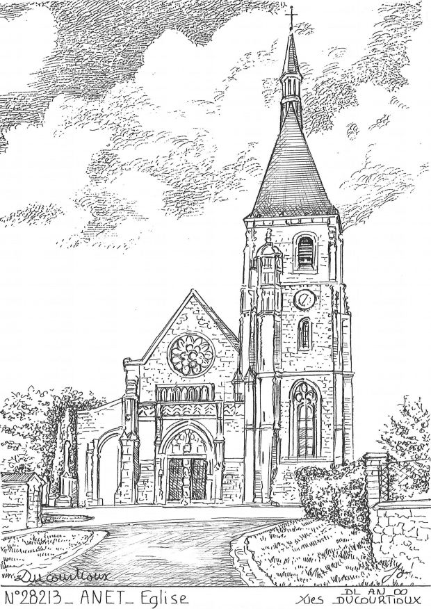 N 28213 - ANET - église