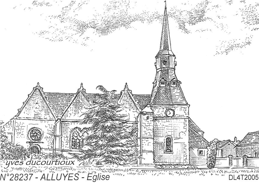 N 28237 - ALLUYES - église