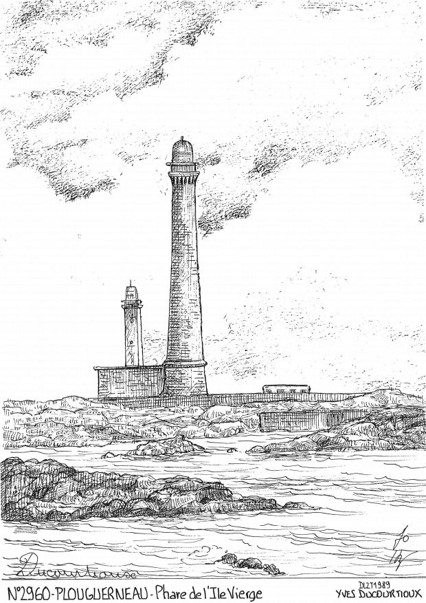 N 29060 - PLOUGUERNEAU - phare de l île vierge