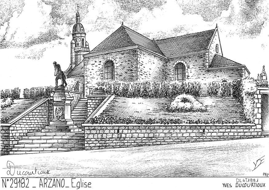 N 29182 - ARZANO - église