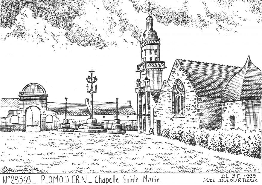 N 29369 - PLOMODIERN - chapelle ste marie