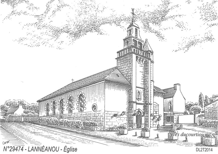 N 29474 - LANNEANOU - église