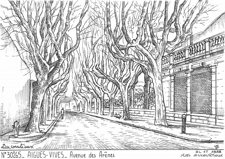 N 30265 - AIGUES VIVES - avenue des ar�nes