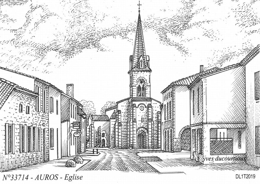 N 33714 - AUROS - église