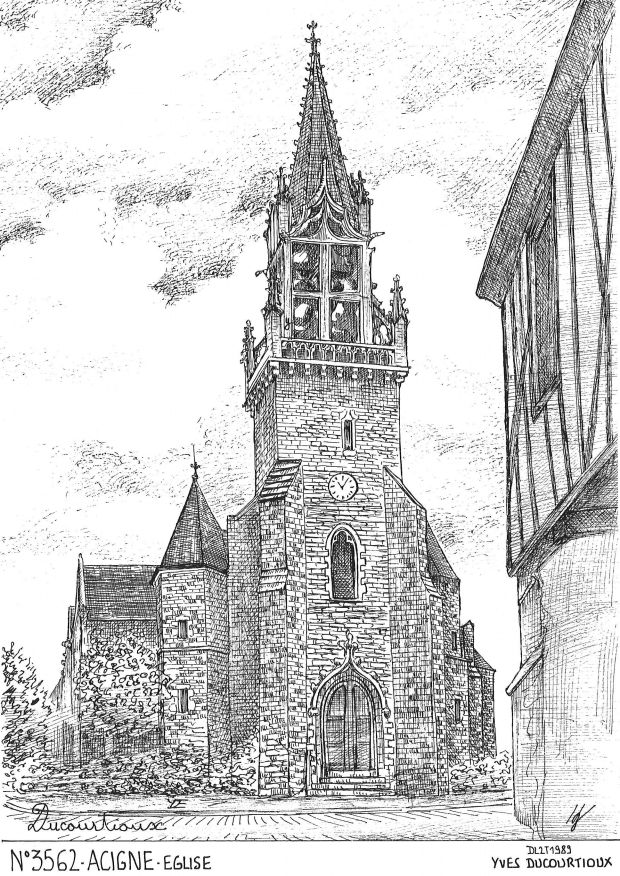 N 35062 - ACIGNE - église