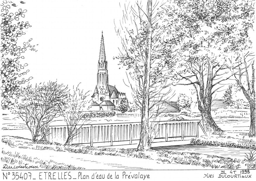 N 35407 - ETRELLES - plan d eau de la prévalaye