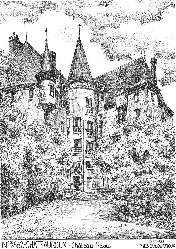 N 36062 - CHATEAUROUX - château raoul