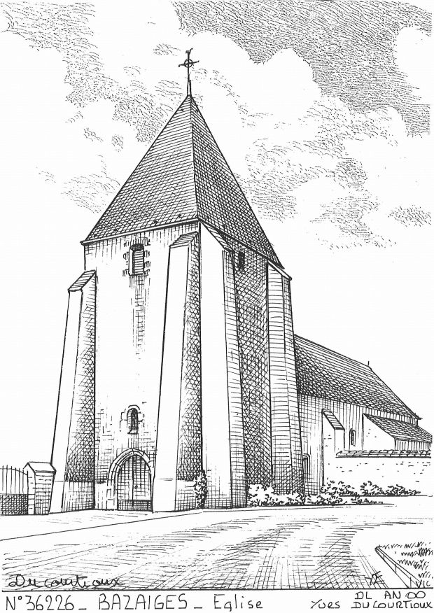 N 36226 - BAZAIGES - église