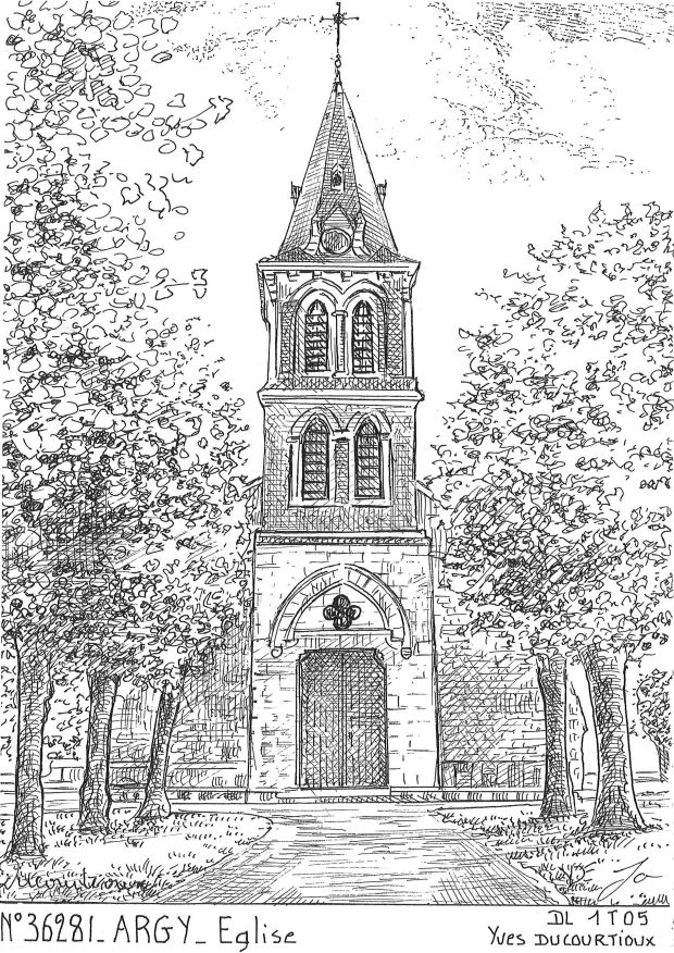 N 36281 - ARGY - glise