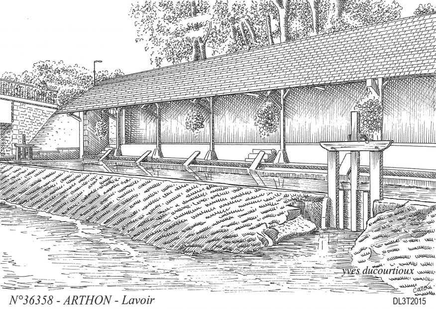 N 36358 - ARTHON - lavoir