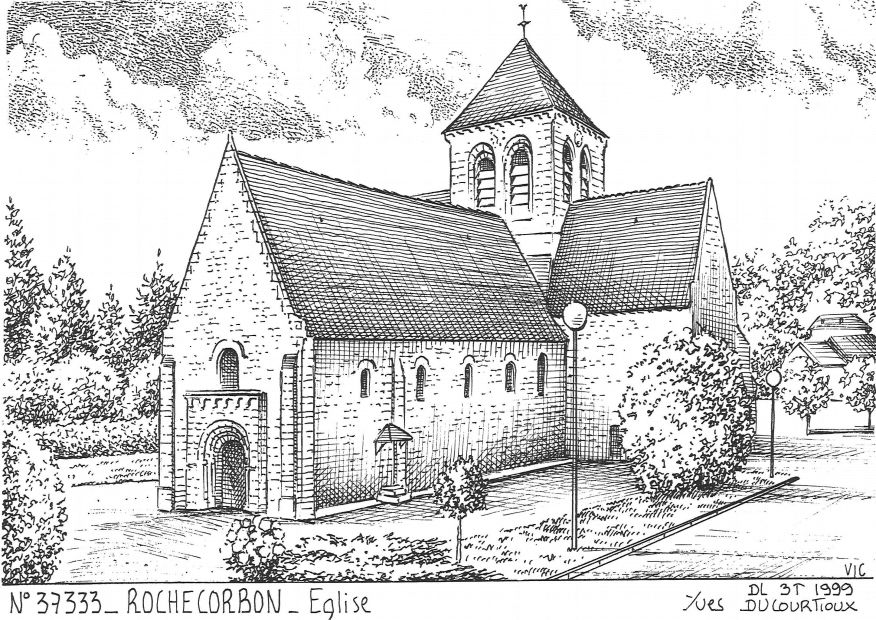 N 37333 - ROCHECORBON - église