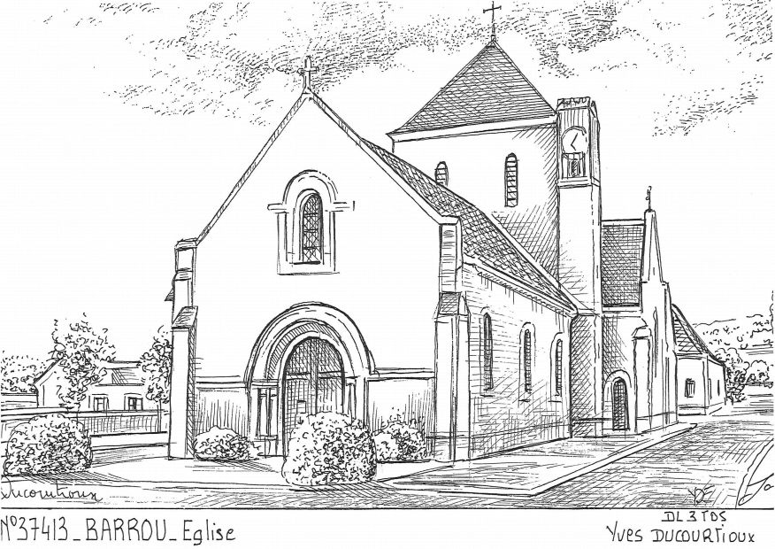 N 37413 - BARROU - église