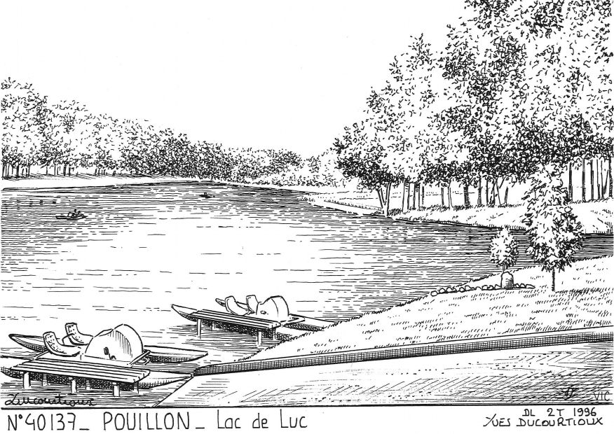 N 40137 - POUILLON - lac de luc