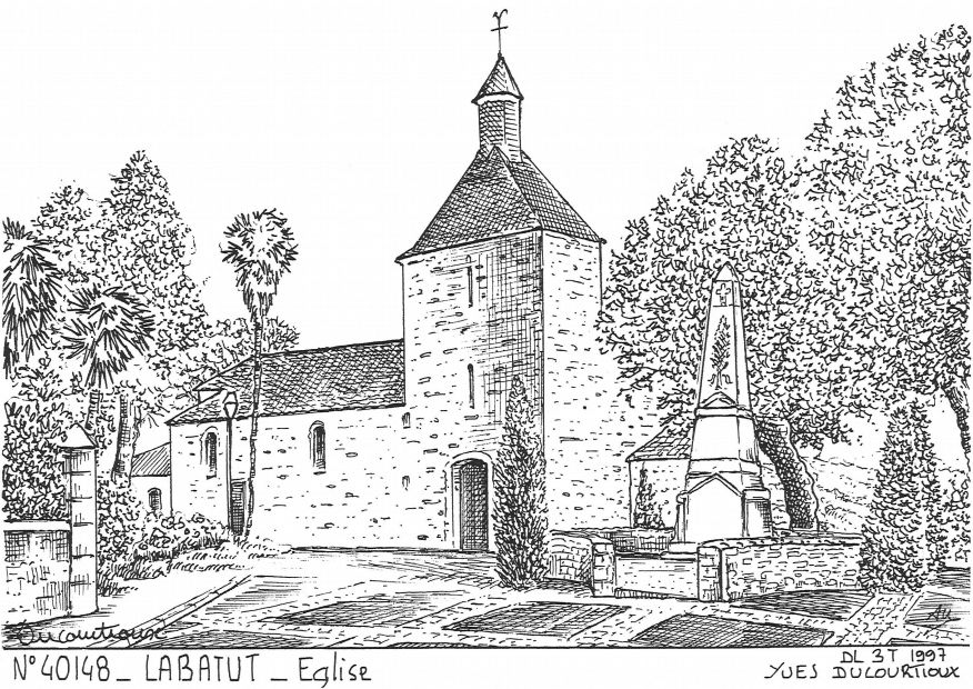 N 40148 - LABATUT - église