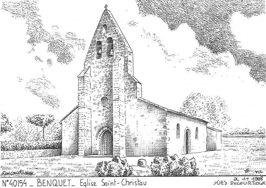 N 40154 - BENQUET - glise st christau