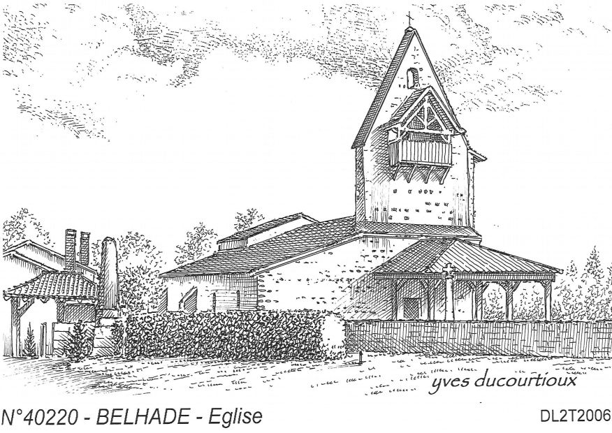 N 40220 - BELHADE - glise