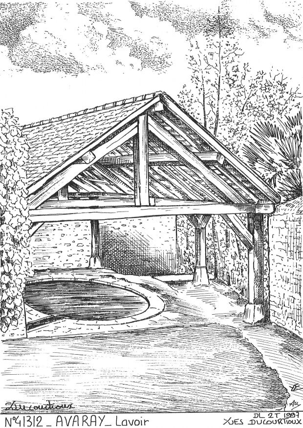 N 41312 - AVARAY - lavoir