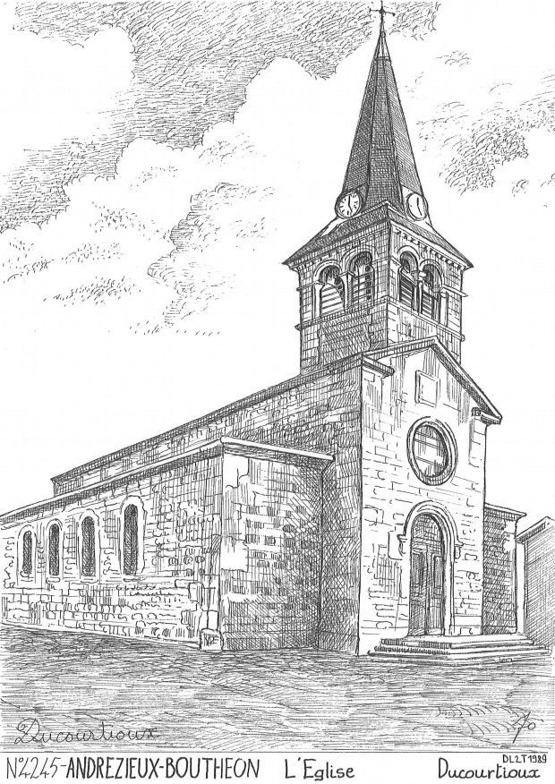 N 42045 - ANDREZIEUX BOUTHEON - glise