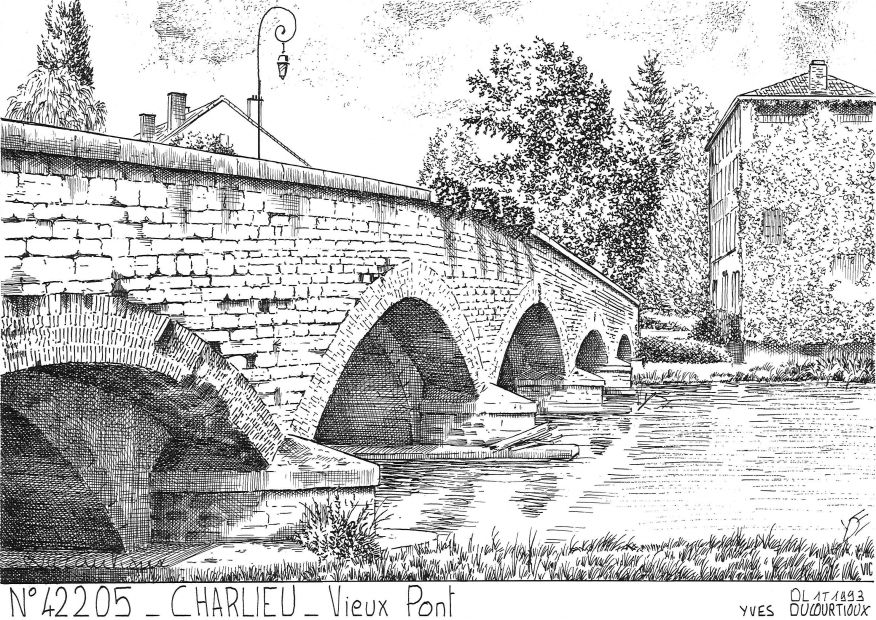 N 42205 - CHARLIEU - vieux pont