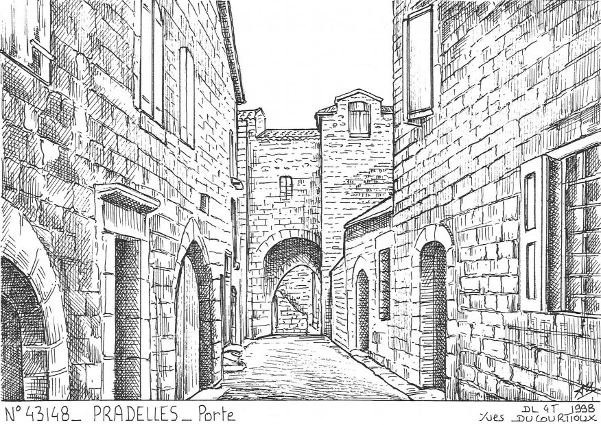 N 43148 - PRADELLES - porte