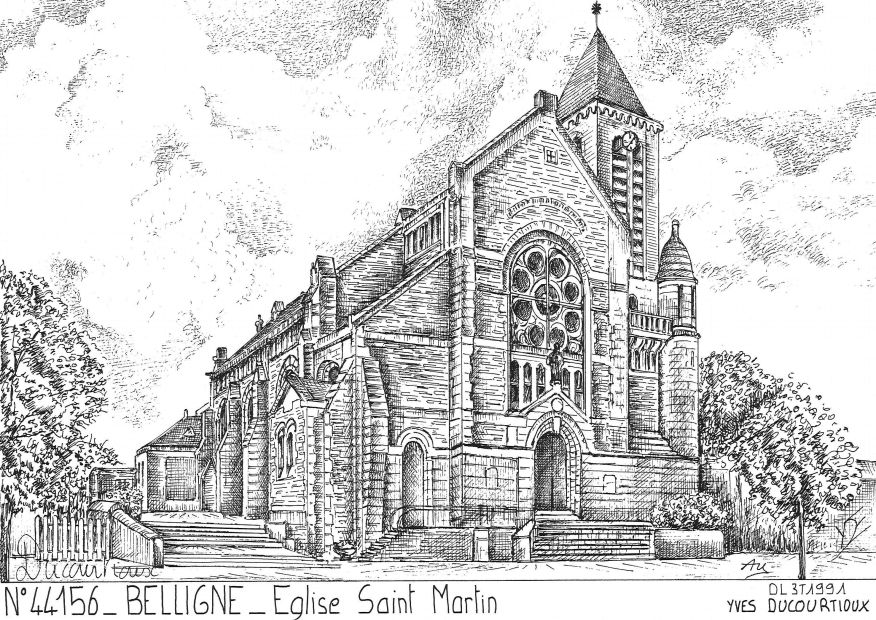 N 44156 - BELLIGNE - �glise st martin