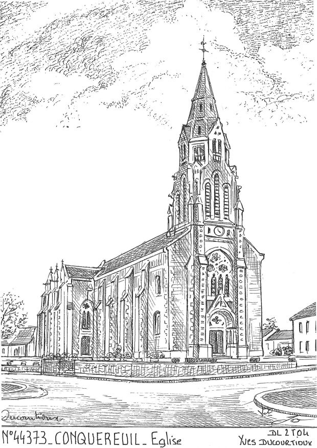 N 44373 - CONQUEREUIL - église