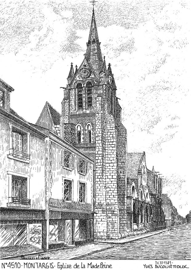 N 45010 - MONTARGIS - glise de la madeleine